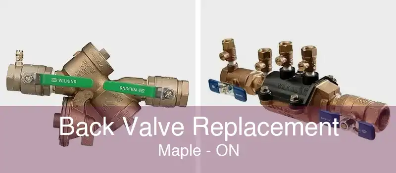 Back Valve Replacement Maple - ON