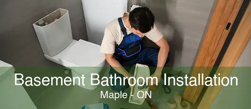 Basement Bathroom Installation Maple - ON