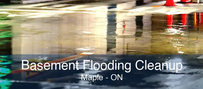 Basement Flooding Cleanup Maple - ON