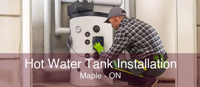 Hot Water Tank Installation Maple - ON