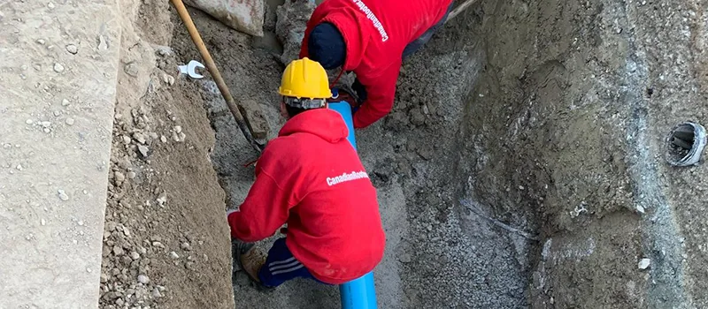 Pipe Replacement for Water Main Breaks in Maple, Ontario