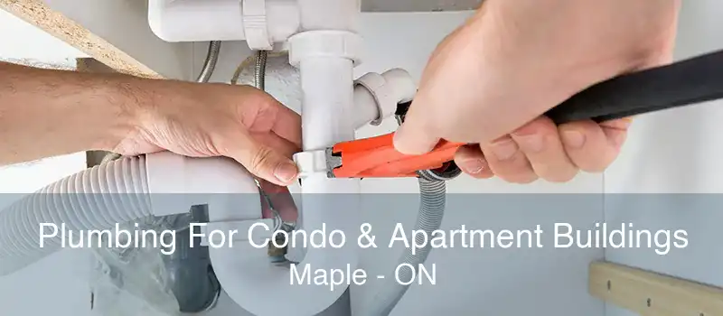 Plumbing For Condo & Apartment Buildings Maple - ON