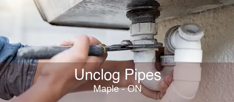 Unclog Pipes Maple - ON