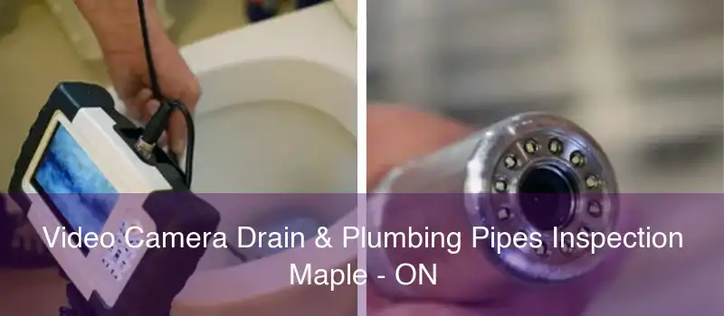 Video Camera Drain & Plumbing Pipes Inspection Maple - ON